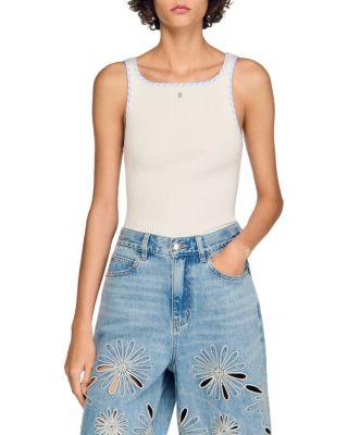 Ribbed Vest Top by SANDRO PARIS
