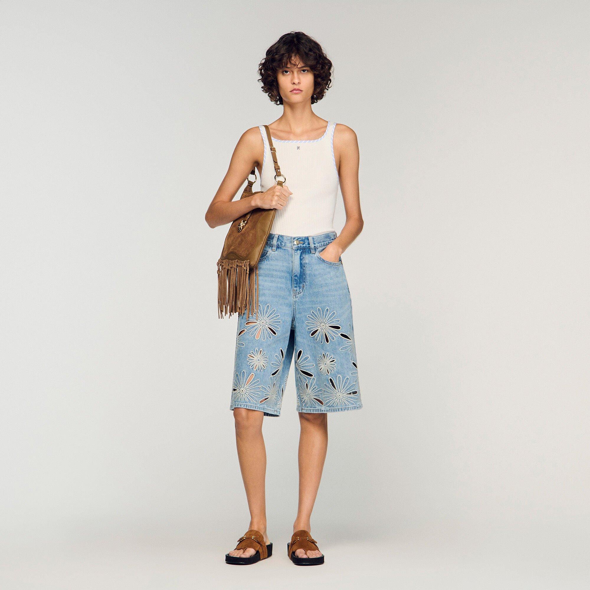 Ribbed vest top by SANDRO PARIS