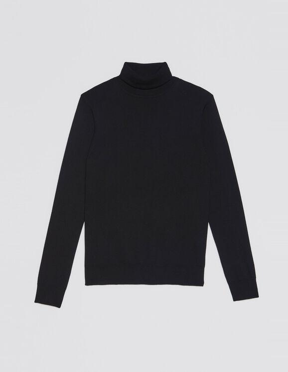 Roll neck wool sweater by SANDRO PARIS