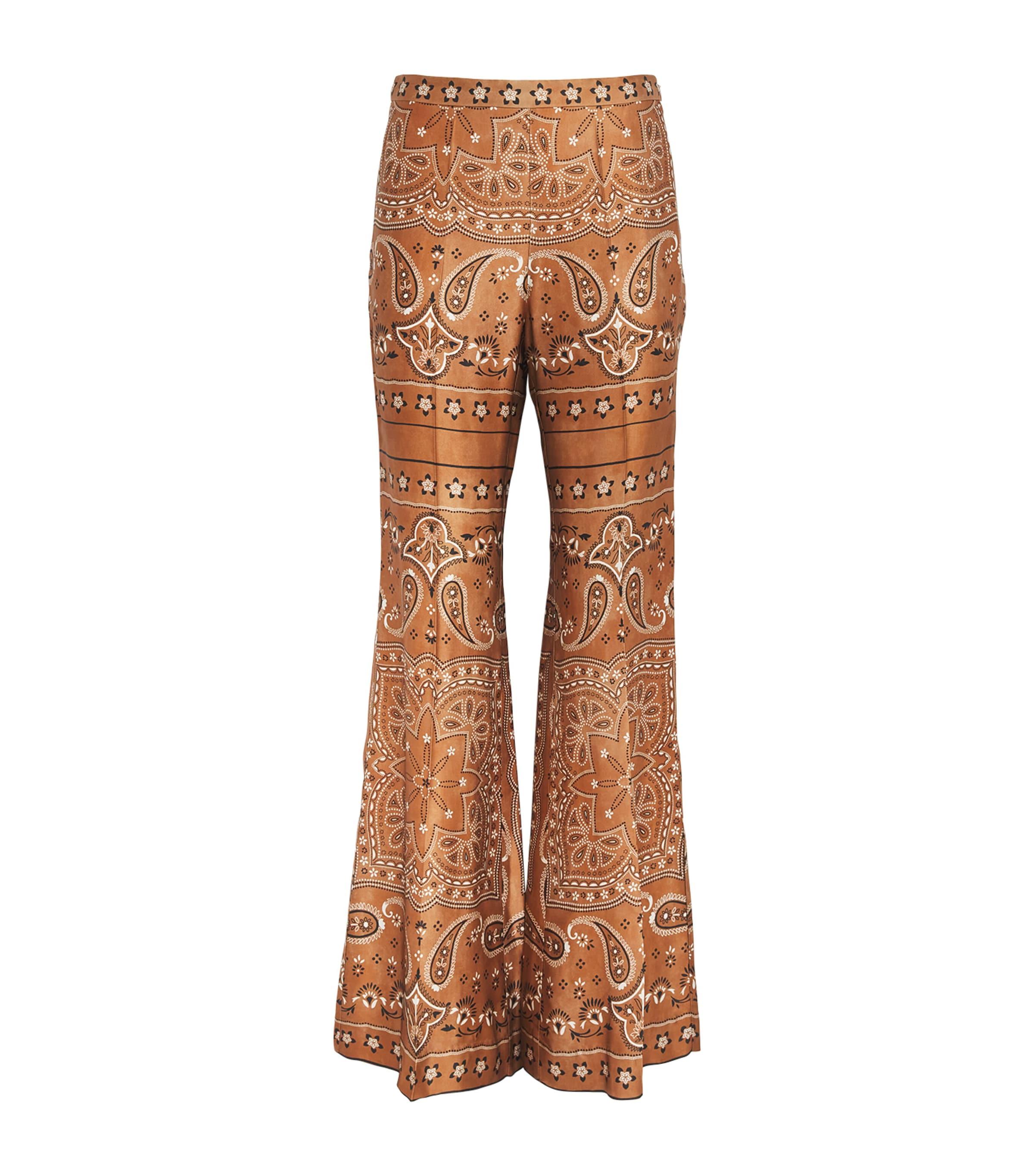 Sandro Paris Bandana Print Flared Trousers by SANDRO PARIS