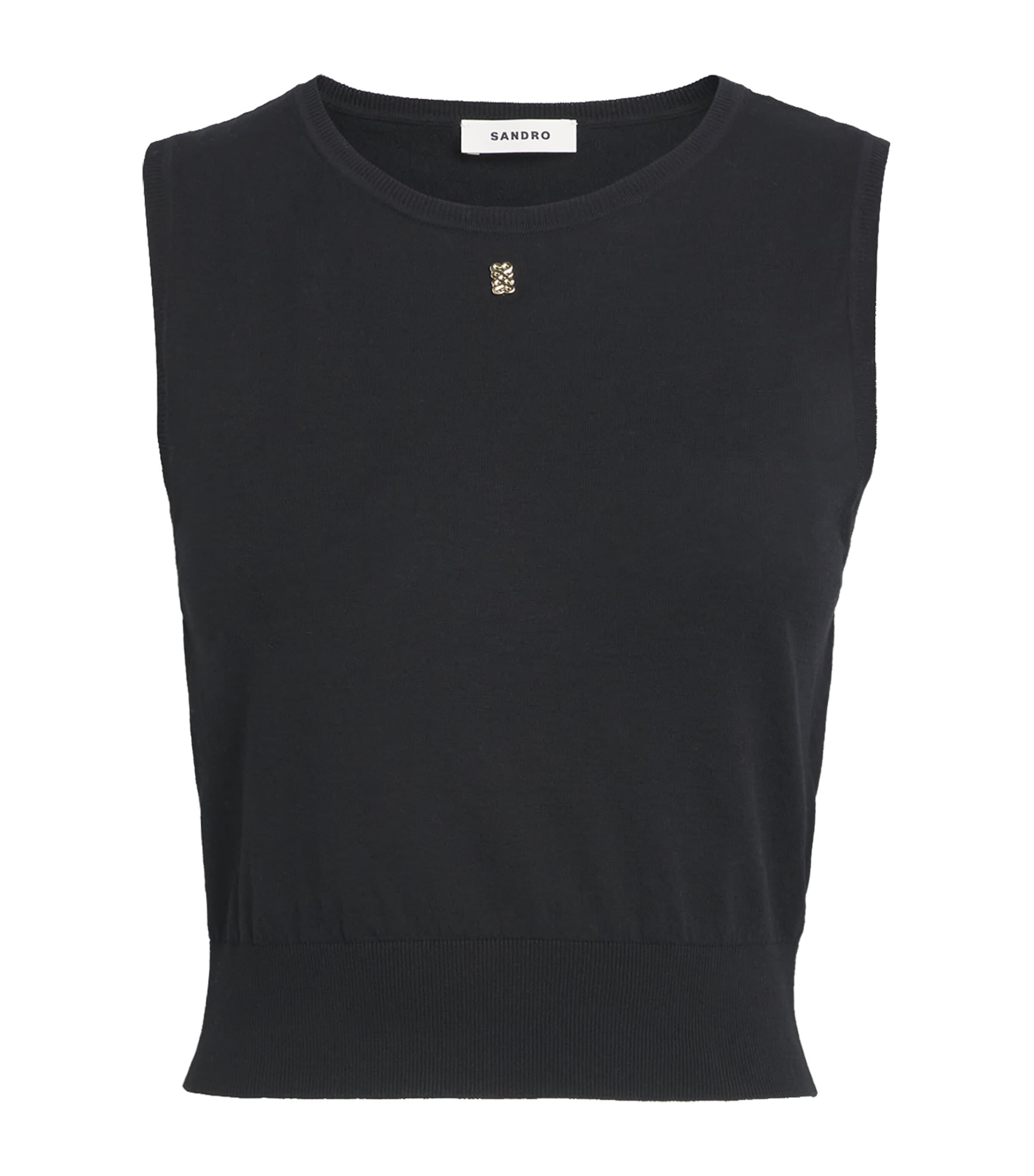 Sandro Paris Cotton-Blend Tank Top by SANDRO PARIS
