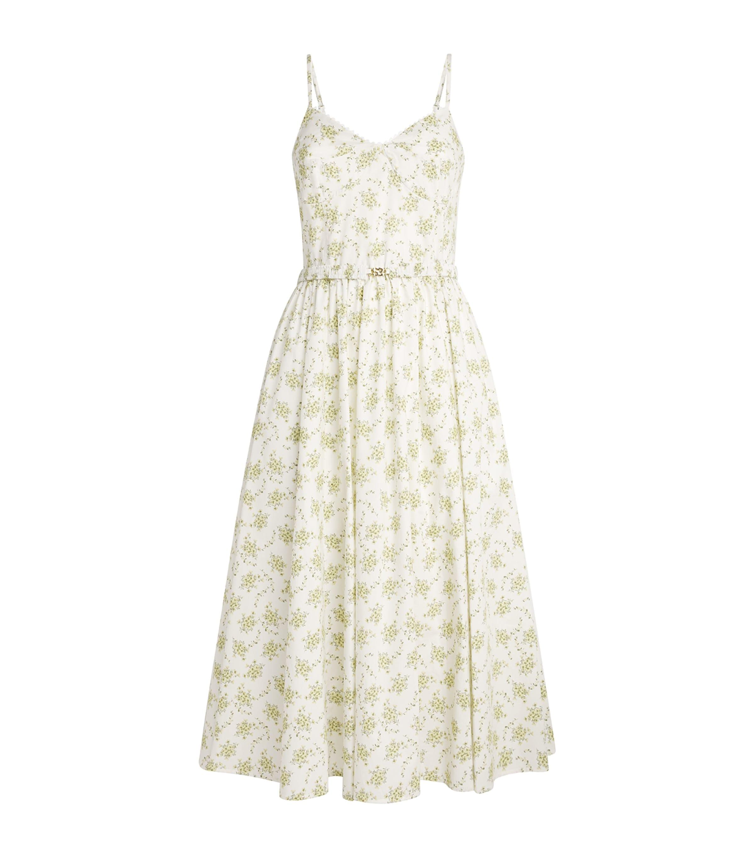 Sandro Paris Cotton Floral Midi Dress by SANDRO PARIS
