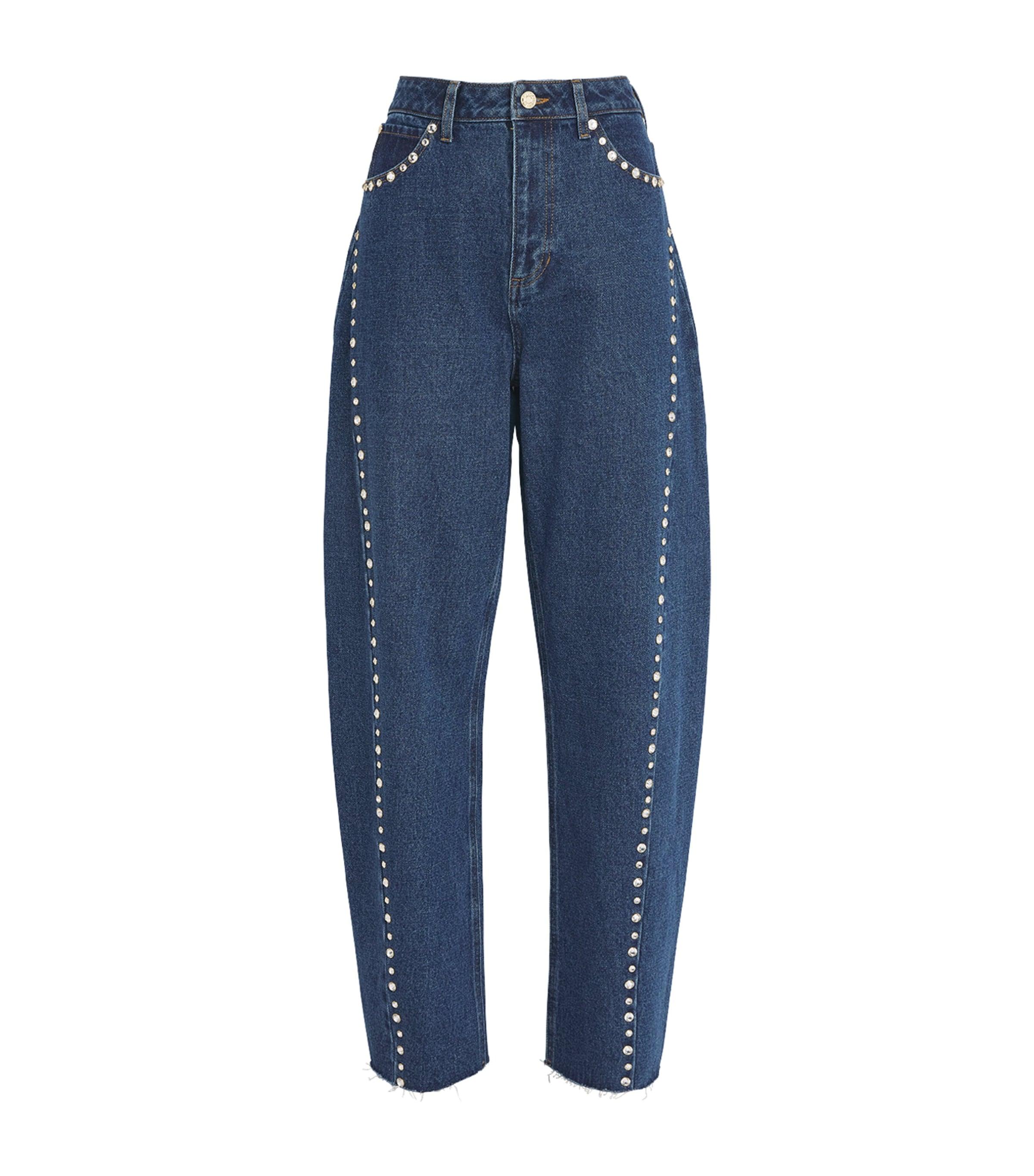 Sandro Paris Embellished Barrel Jeans by SANDRO PARIS
