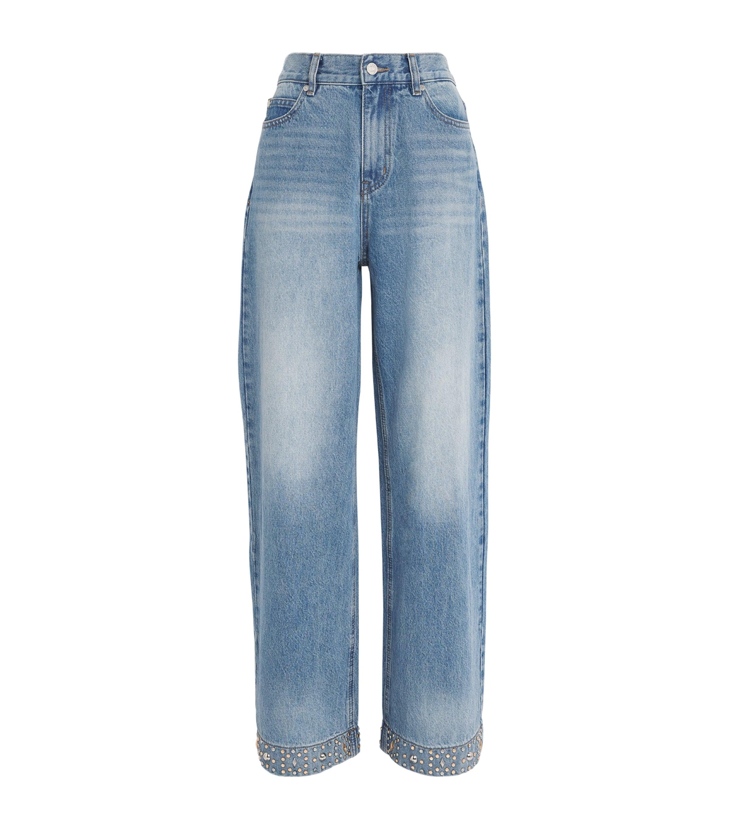Sandro Paris Embellished Straight-Leg Jeans by SANDRO PARIS