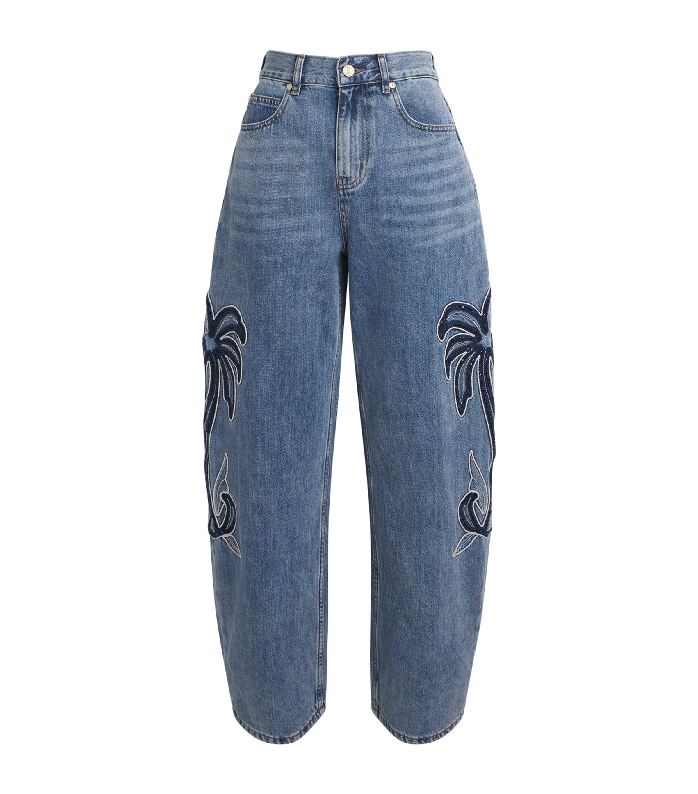 Sandro Paris Embroidered Barrel Jeans by SANDRO PARIS
