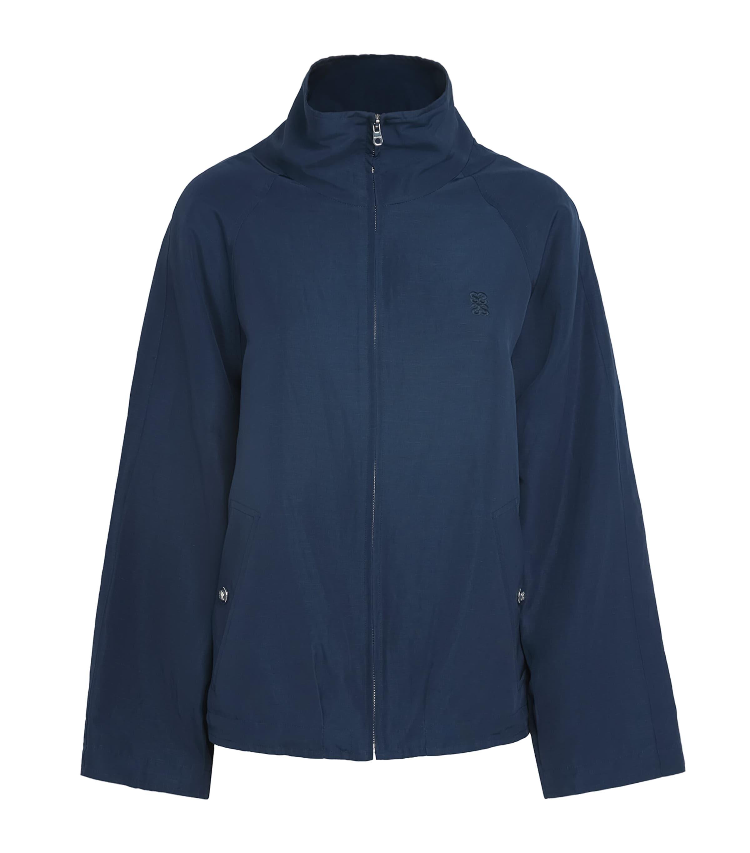 Sandro Paris Embroidered Logo Funnel-Neck Jacket by SANDRO PARIS
