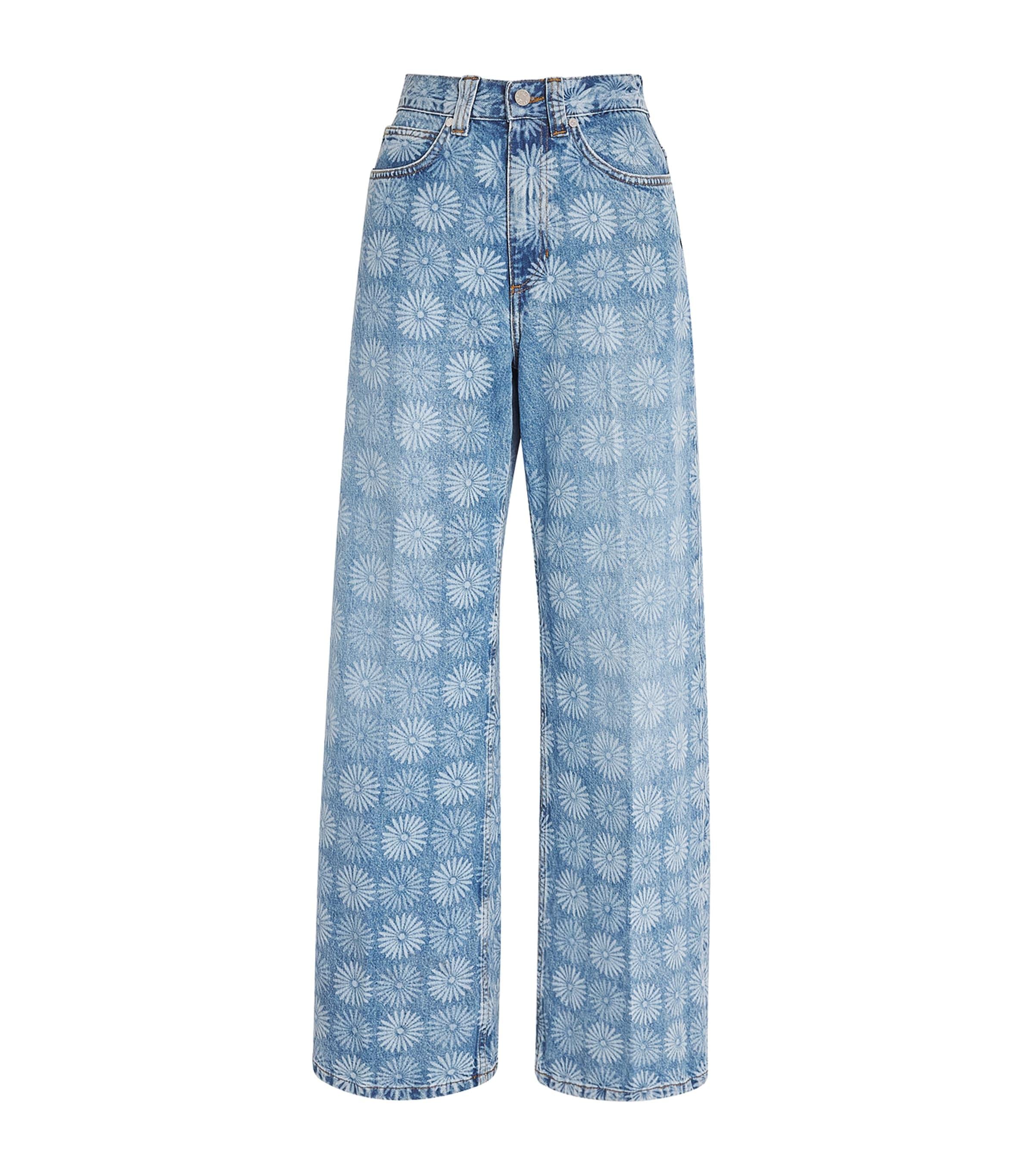 Sandro Paris Floral Wide-Leg Jeans by SANDRO PARIS