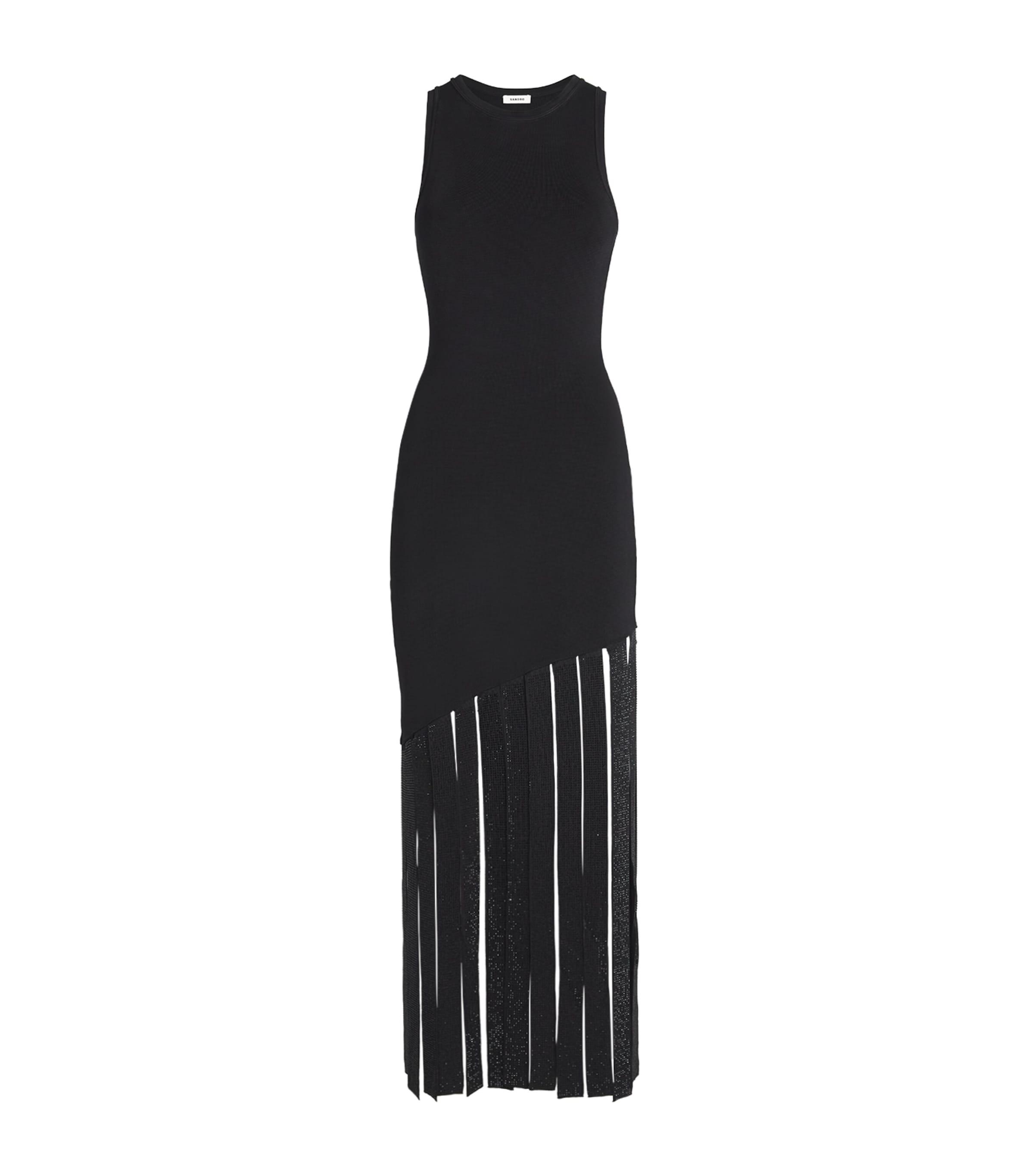 Sandro Paris Fringed Maxi Dress by SANDRO PARIS