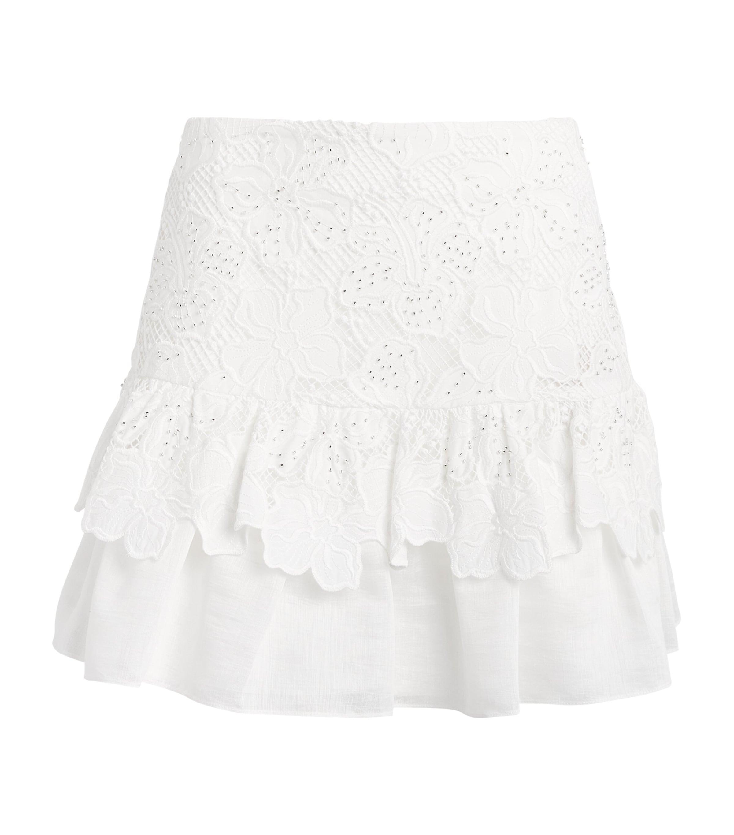 Sandro Paris Guipure Lace Mini Skirt by SANDRO PARIS