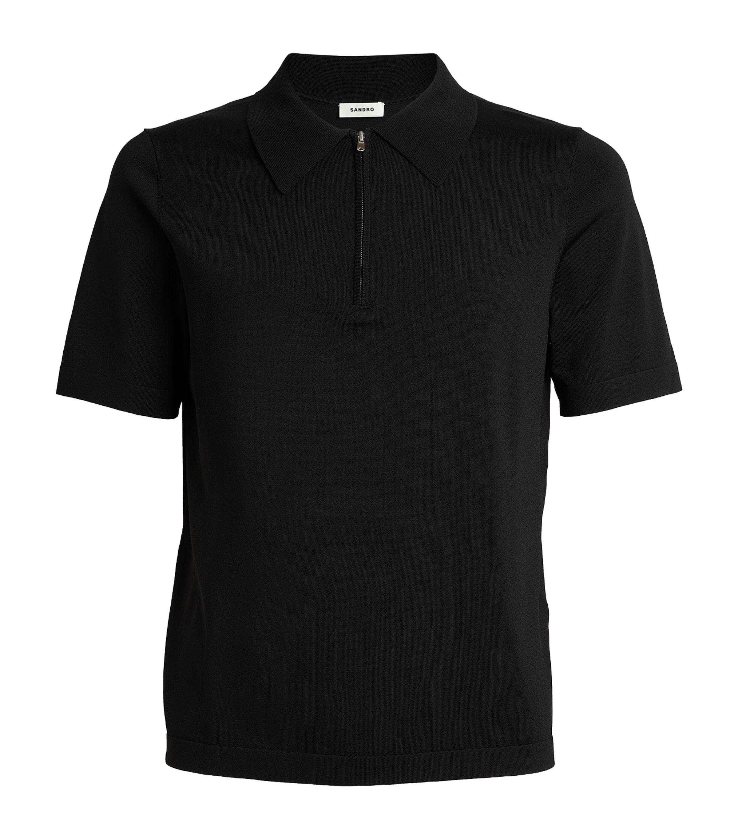 Sandro Paris Half-Zip Polo Shirt by SANDRO PARIS