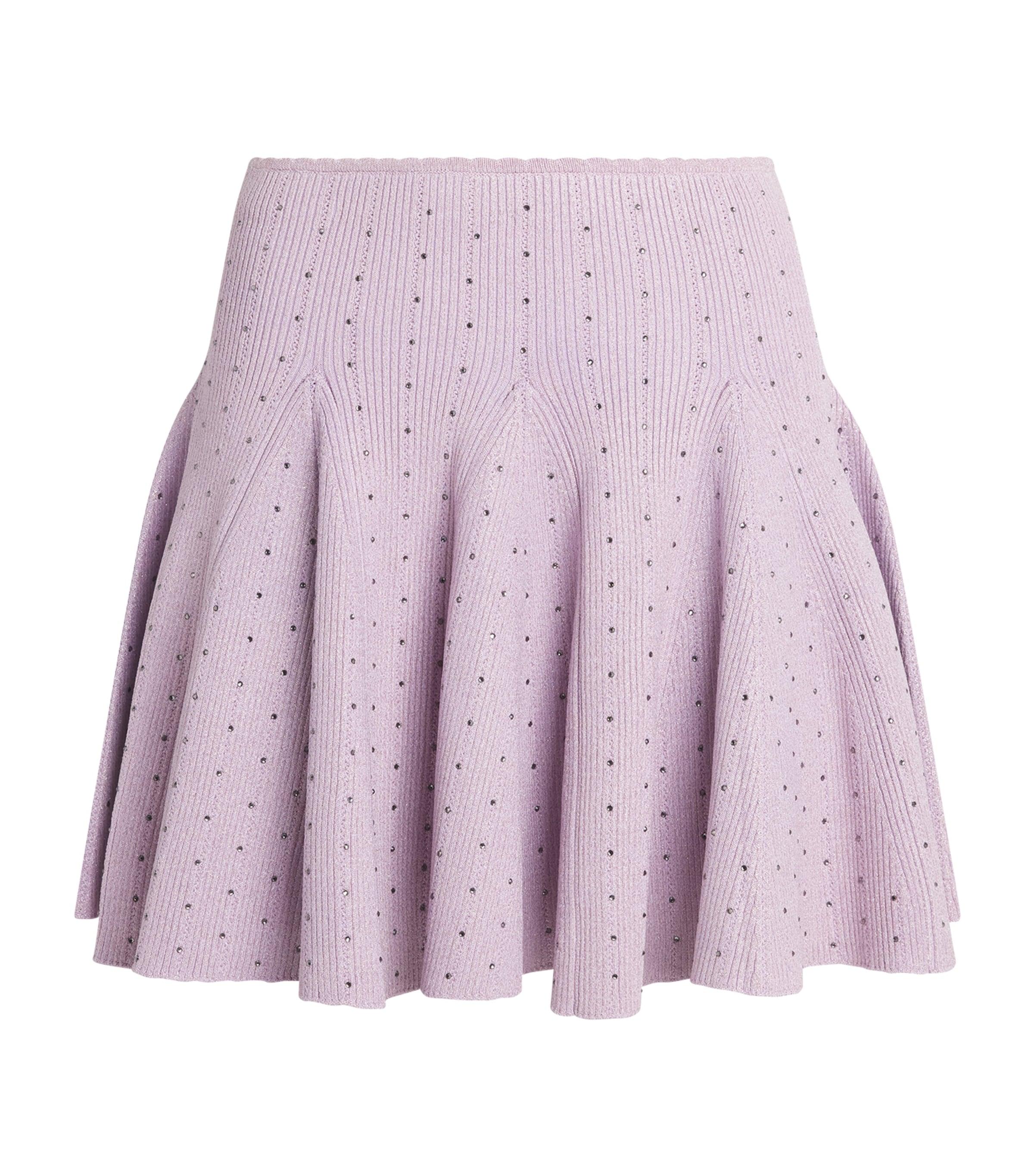 Sandro Paris Knitted Embellished Mini Skirt by SANDRO PARIS