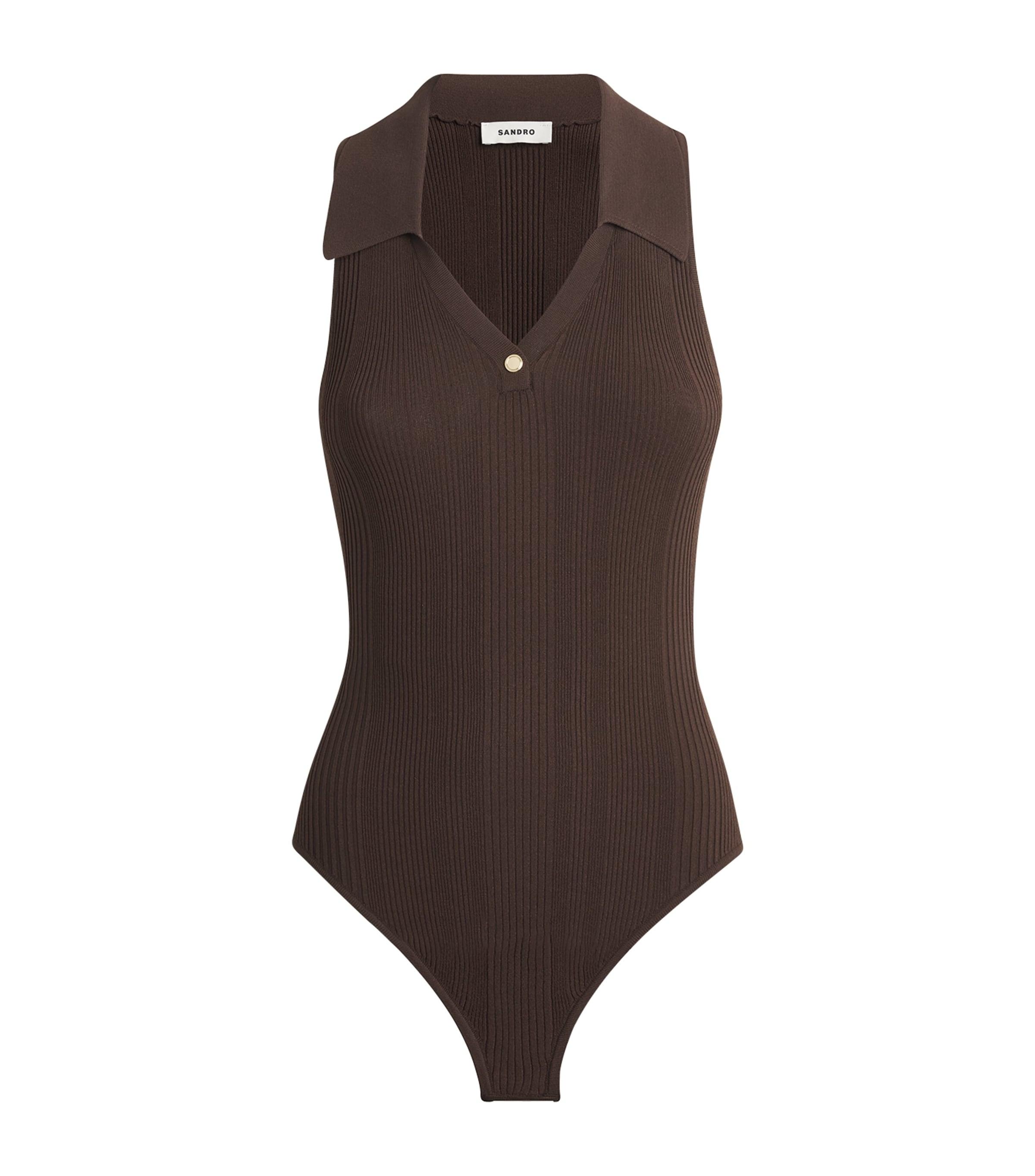 Sandro Paris Knitted Polo Bodysuit by SANDRO PARIS