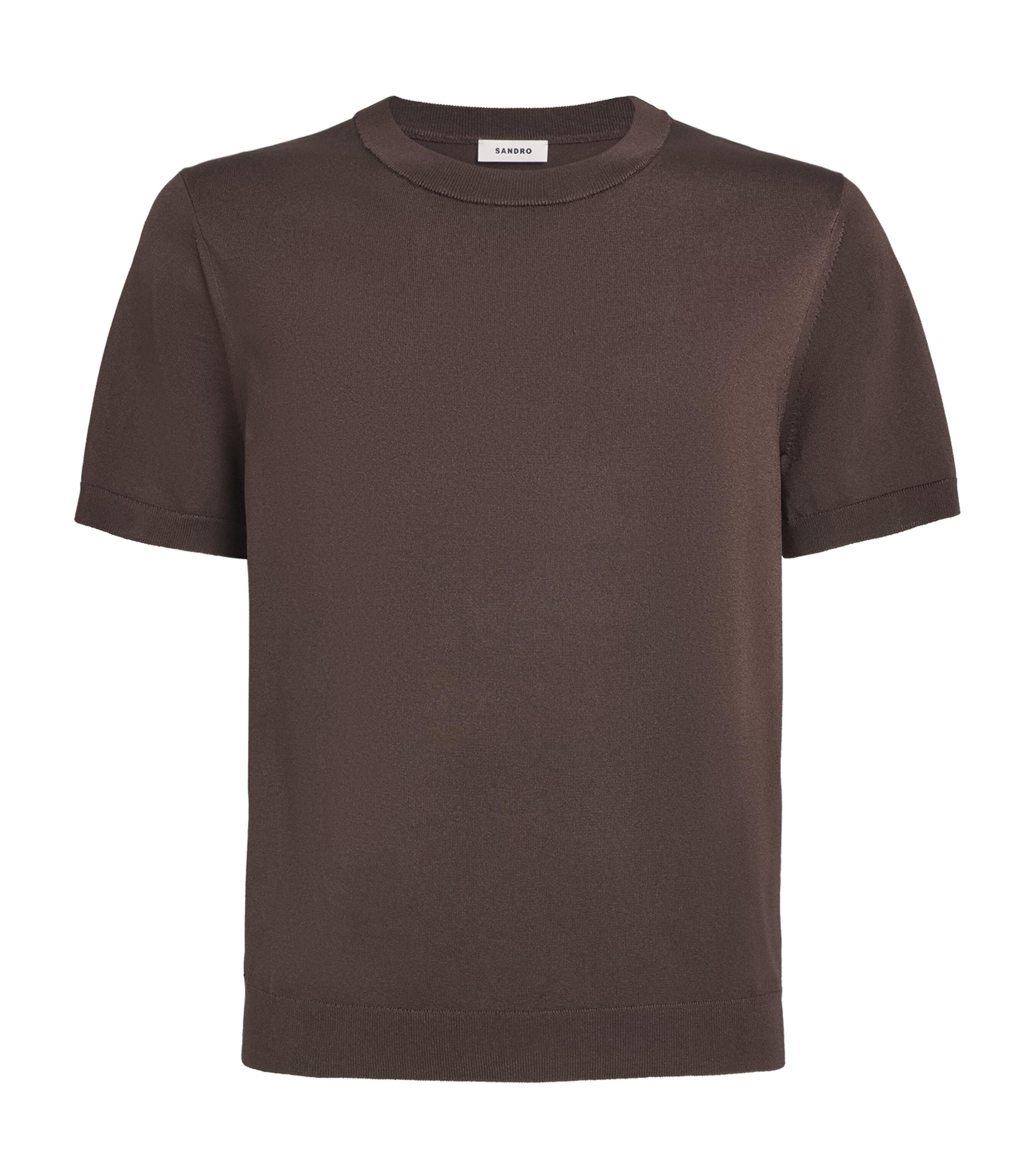 Sandro Paris Knitted Short-Sleeve T-Shirt by SANDRO PARIS