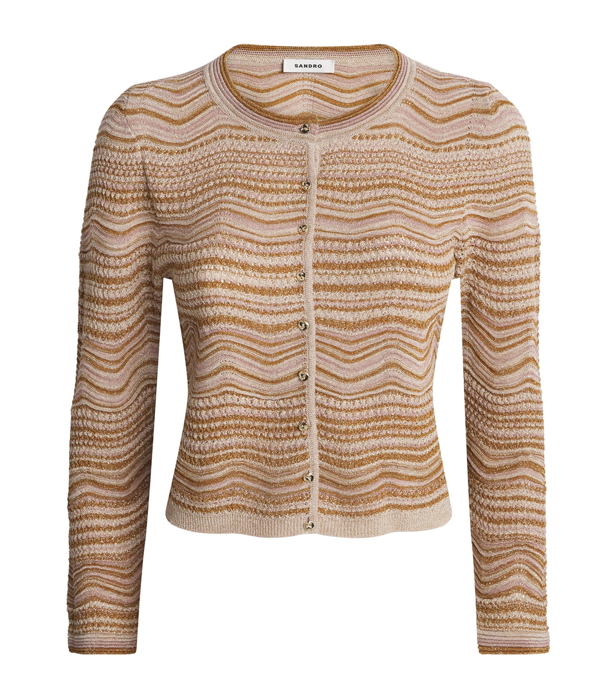 Sandro Paris Knitted Stripe Cardigan by SANDRO PARIS