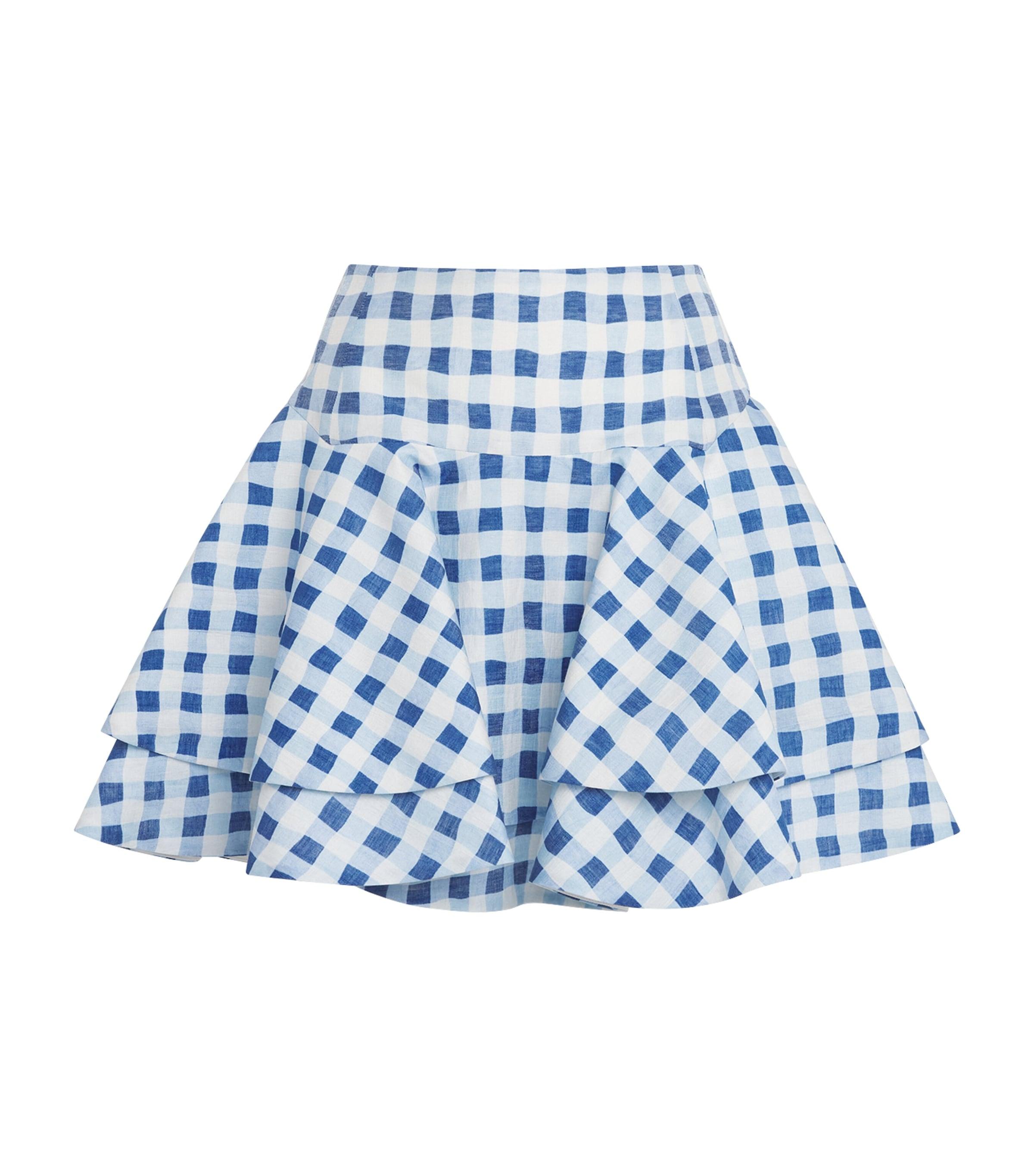 Sandro Paris Linen-Blend Ruffle Mini Skirt by SANDRO PARIS