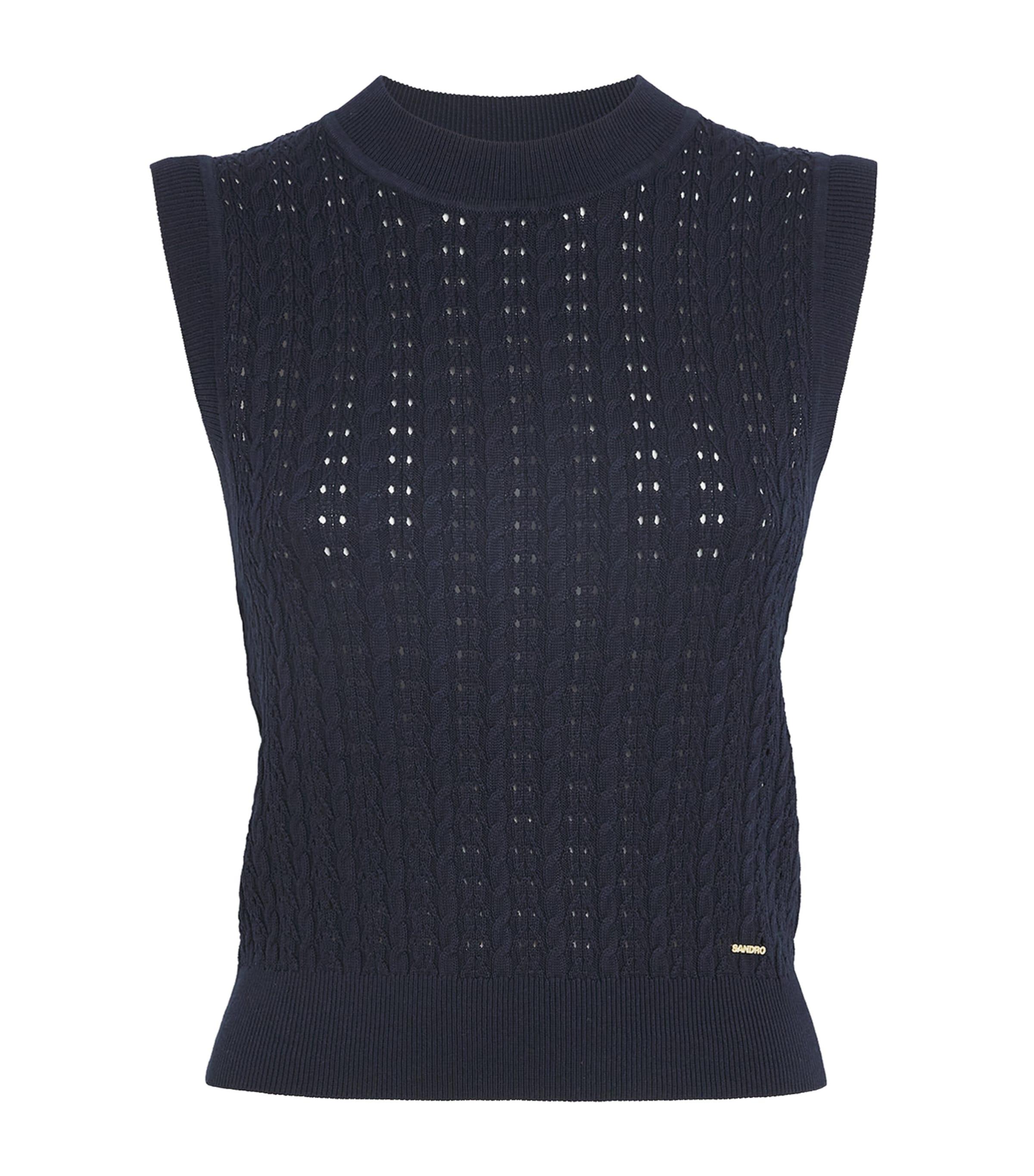 Sandro Paris Open-Knit Tank Top by SANDRO PARIS
