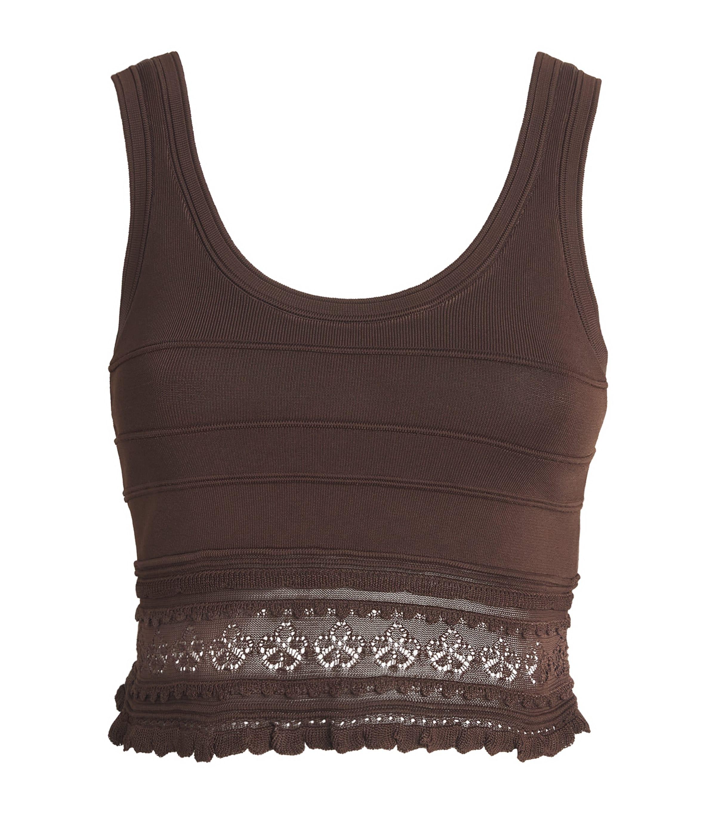 Sandro Paris Pointelle Crop Top by SANDRO PARIS