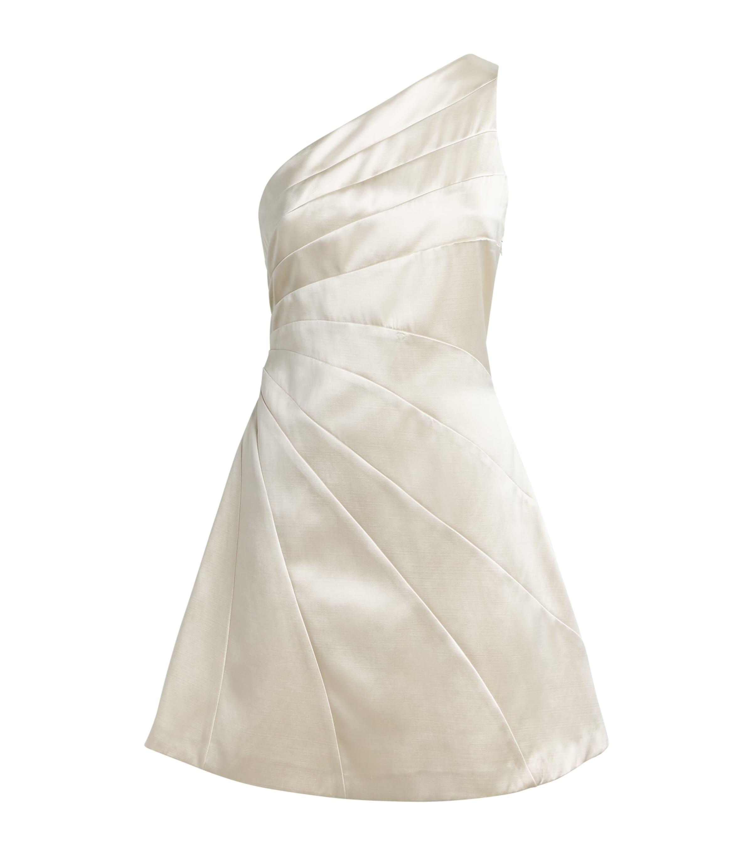 Sandro Paris Satin Asymmetric Mini Dress by SANDRO PARIS