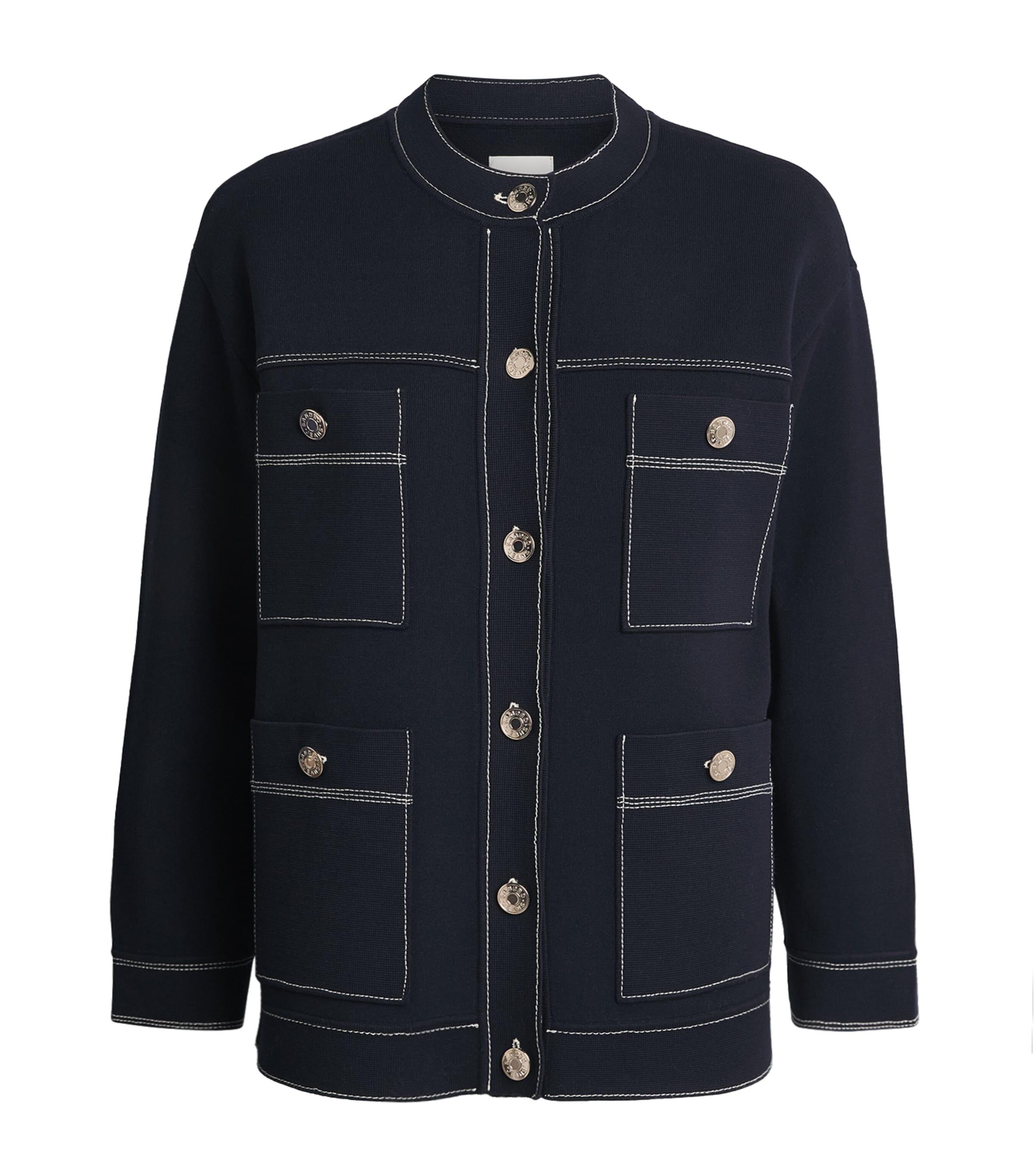 Sandro Paris Topstitched Cardigan by SANDRO PARIS
