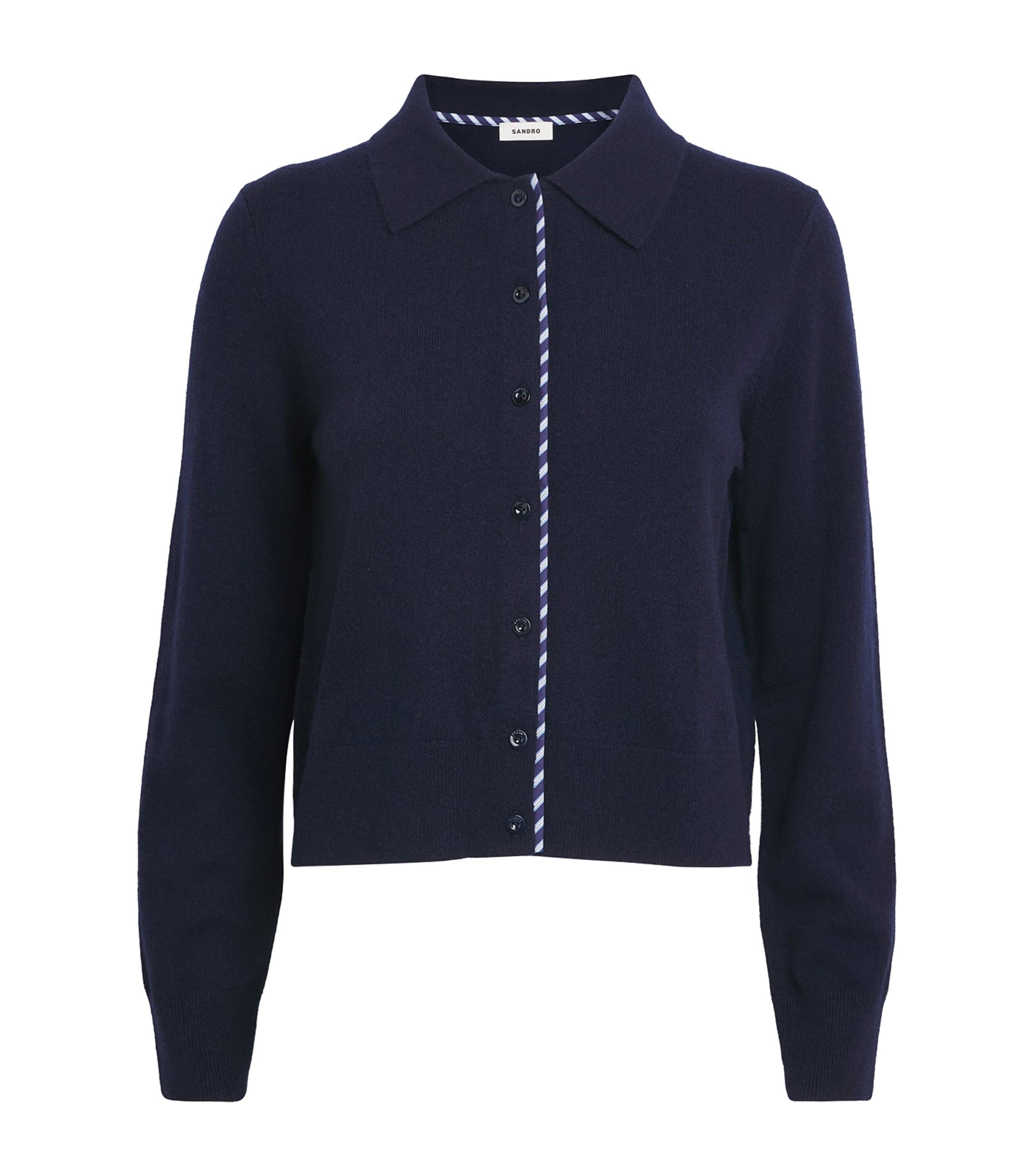 Sandro Paris Wool-Cashmere Stripe Cardigan by SANDRO PARIS