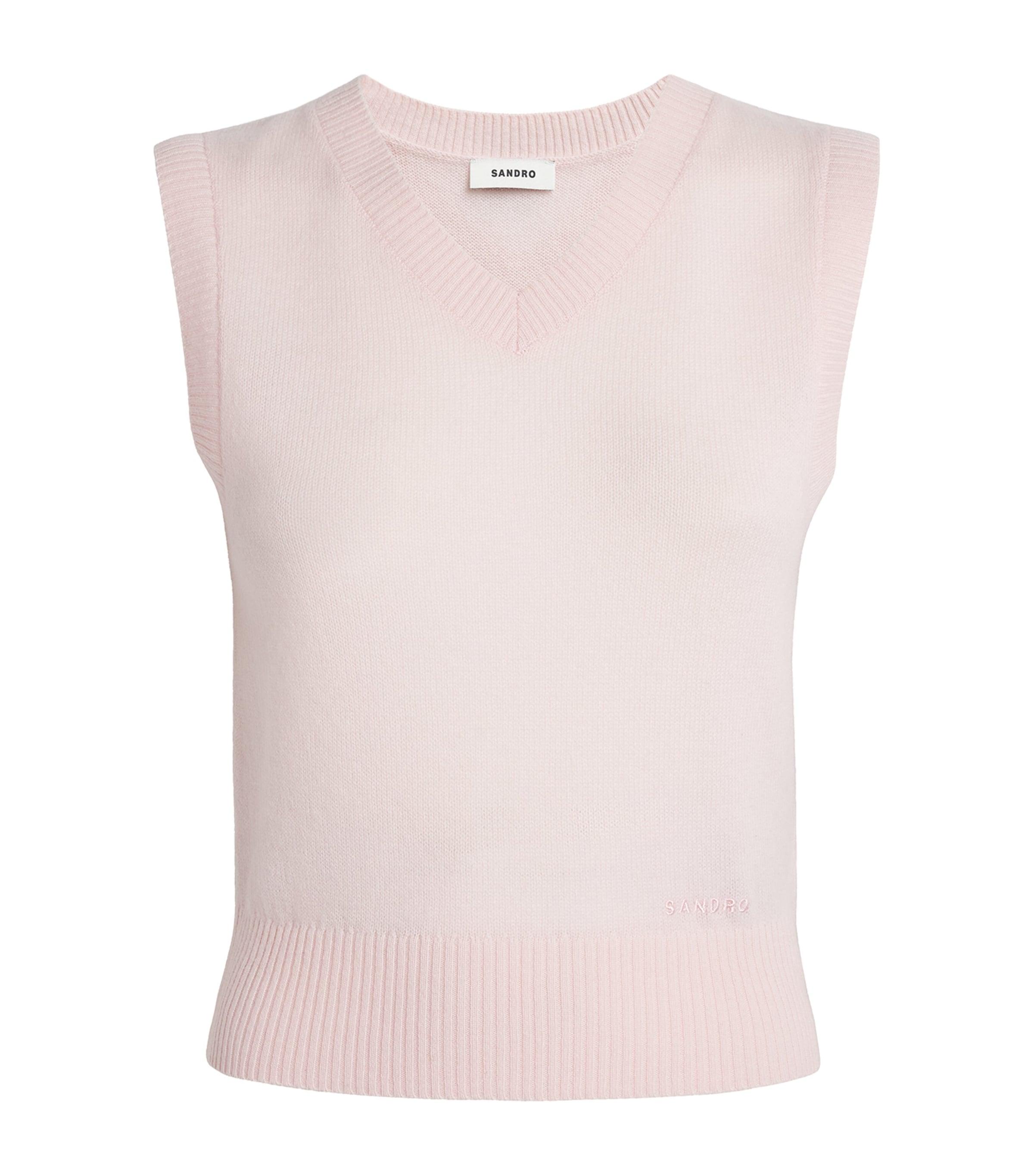 Sandro Paris Wool-Cashmere V-Neck Sweater by SANDRO PARIS