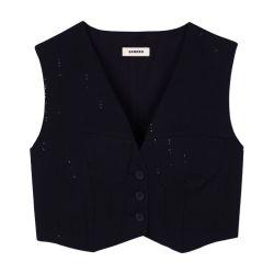 Sequin cropped jacket by SANDRO PARIS