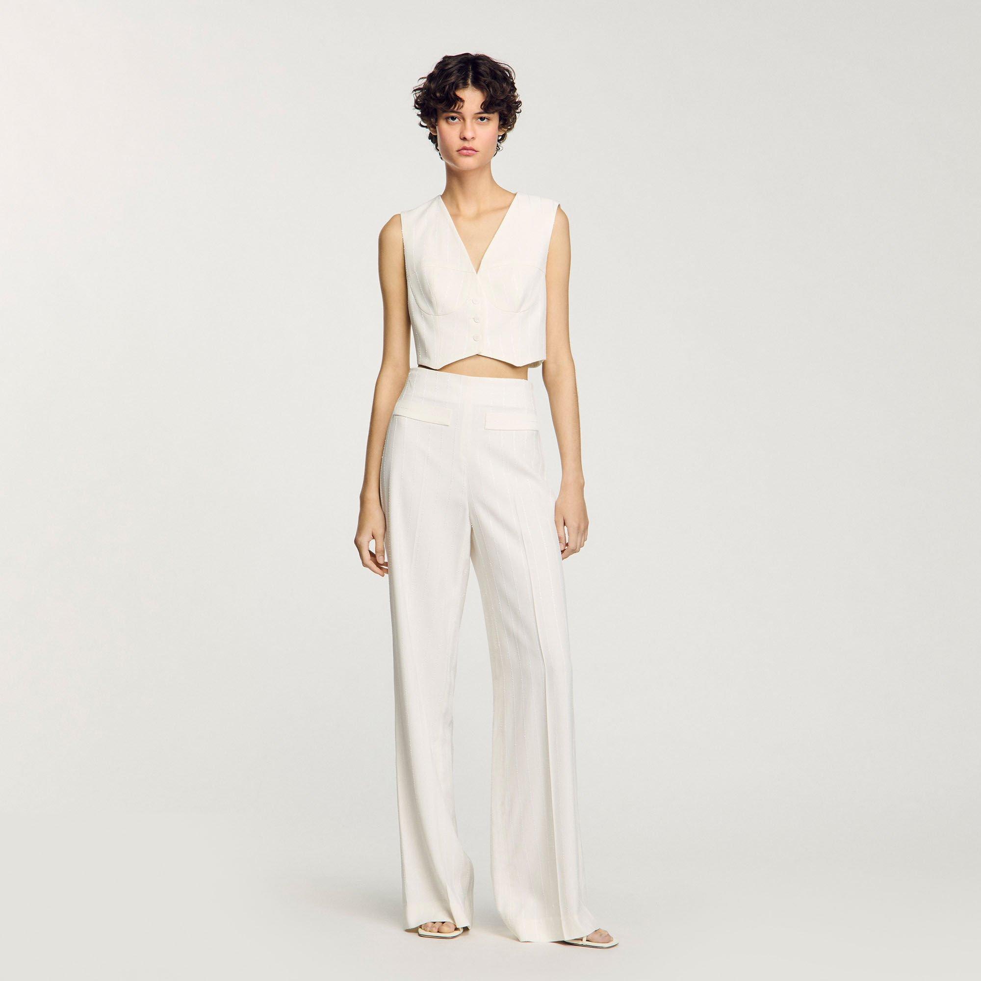 Sequin cropped jacket by SANDRO PARIS