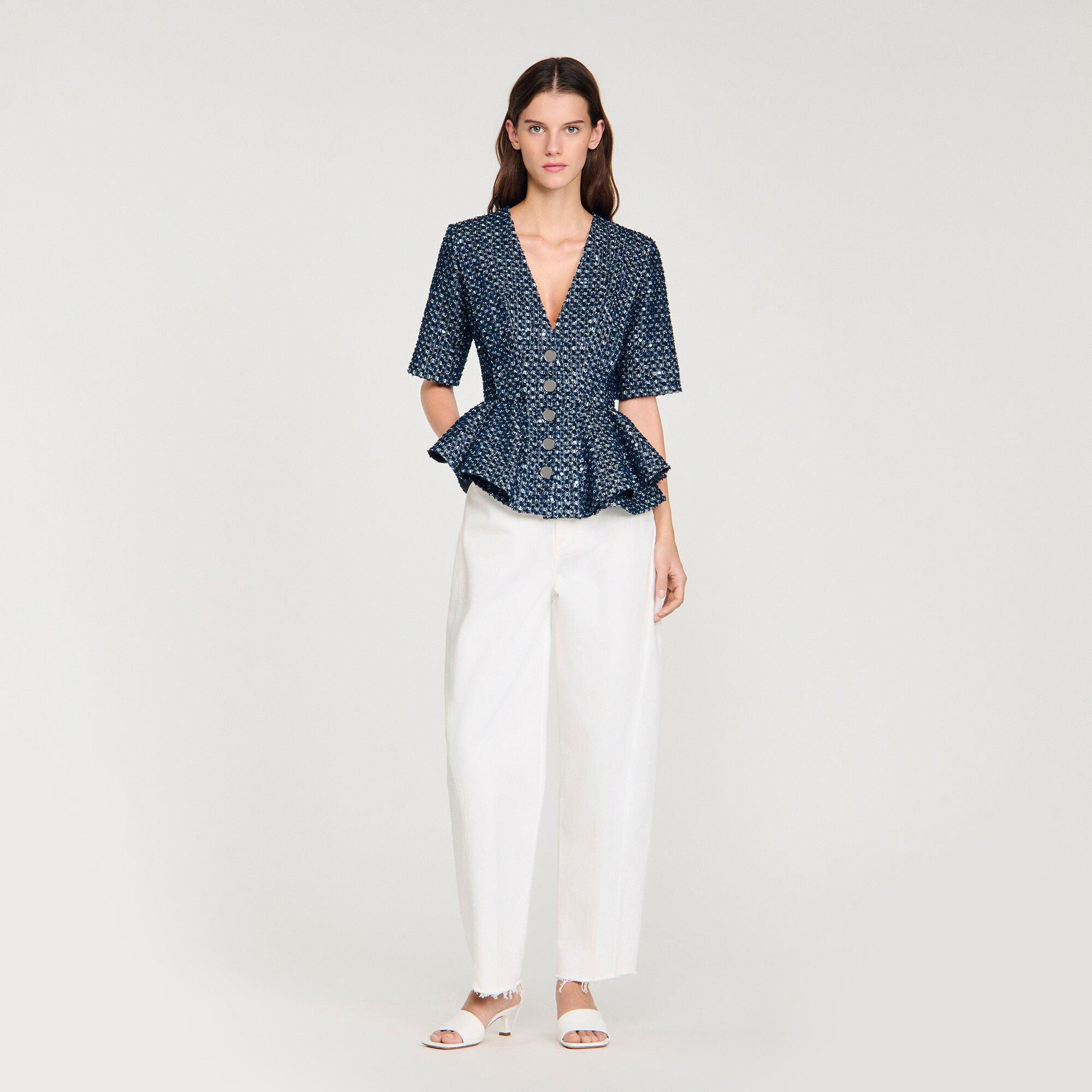 Sequinned top by SANDRO PARIS