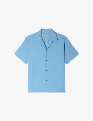 Shark-Collar Relaxed-Fit Woven Shirt by SANDRO PARIS