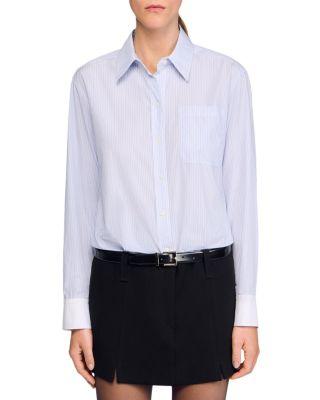 Short Dress with Dual Materials by SANDRO PARIS