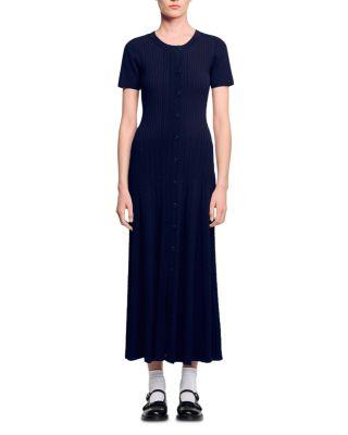 Short Sleeve Knit Maxi Dress by SANDRO PARIS