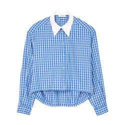 Short checked shirt by SANDRO PARIS