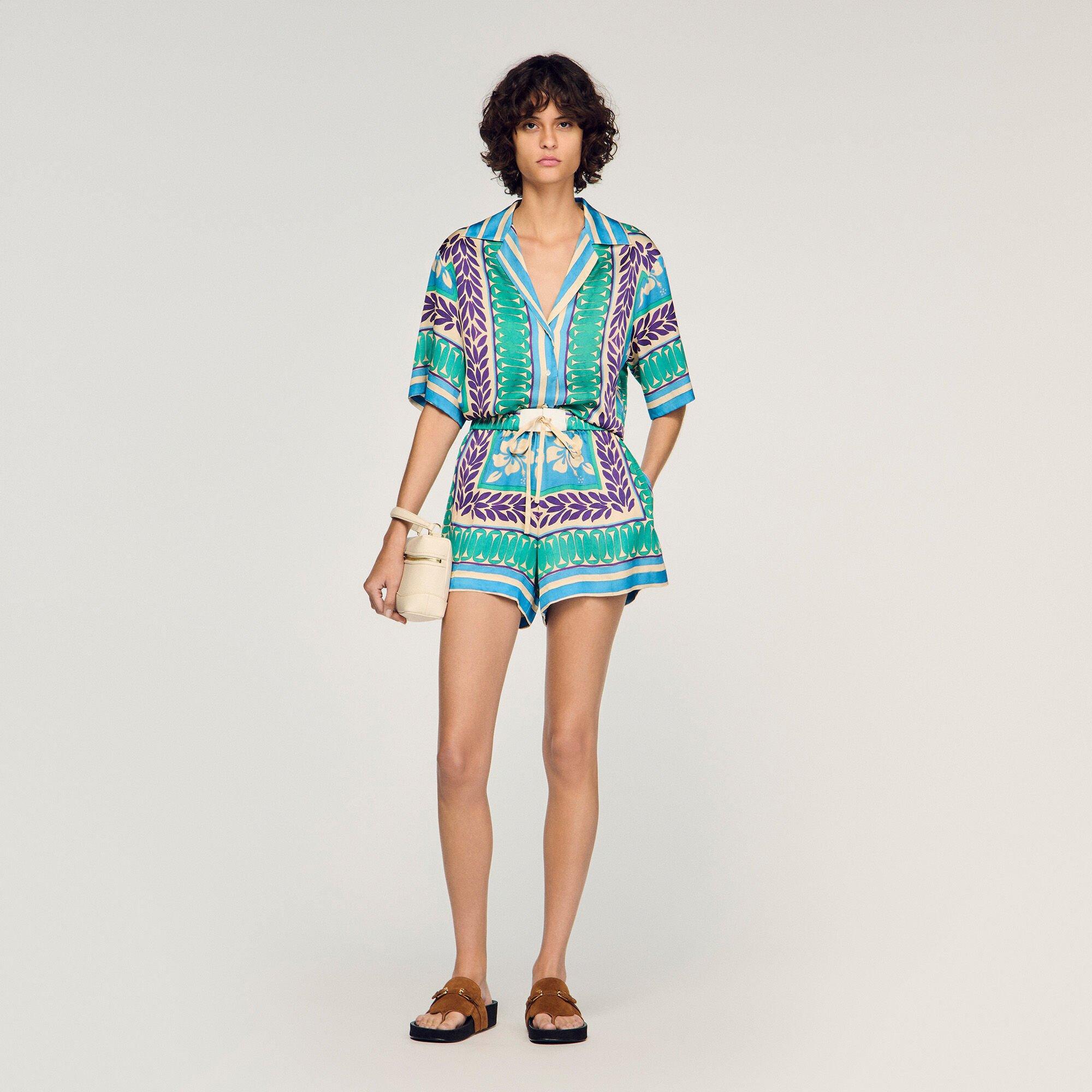 Short floral print shorts by SANDRO PARIS