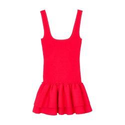 Short knit dress with ruffles by SANDRO PARIS