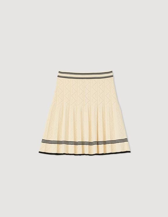 Short pleated knit skirt by SANDRO PARIS