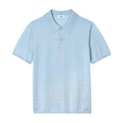 Short-sleeve knitted polo shirt by SANDRO PARIS