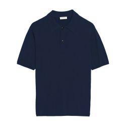 Short-sleeve knitted polo shirt by SANDRO PARIS