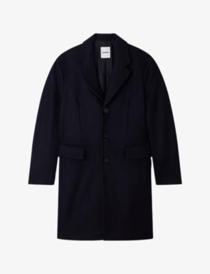 Single-Breasted Notch-Lapel Wool-Blend Coat by SANDRO PARIS