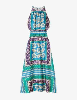 Sleeveless Floral-Print Woven Maxi Dress by SANDRO PARIS