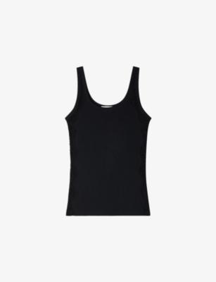 Sleeveless Lace-Strap Cotton Top by SANDRO PARIS