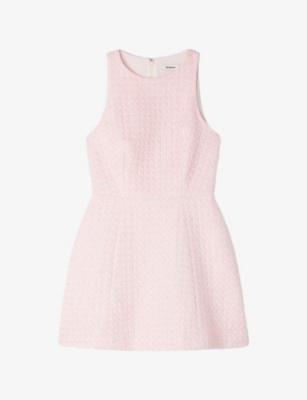 Sleeveless Sequin-Embellished Tweed Mini Dress by SANDRO PARIS