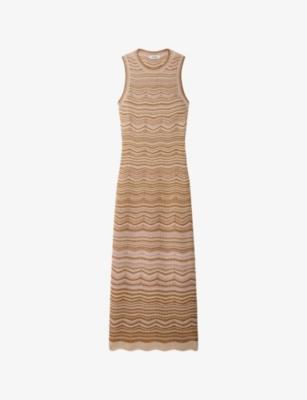 Sleeveless Slim-Fit Knitted Midi Dress by SANDRO PARIS