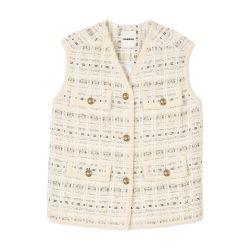 Sleeveless tweed jacket by SANDRO PARIS