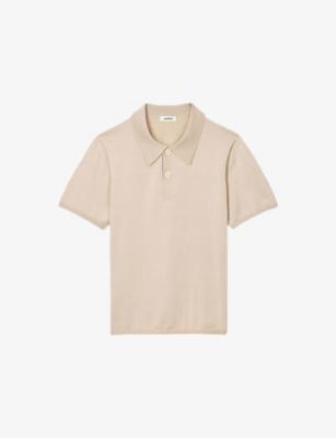 Slightly-Shiny Stretch-Woven Polo-Shirt by SANDRO PARIS