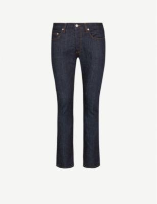 Slim-Fit Mid-Rise Tapered Stretch-Denim Jeans by SANDRO PARIS