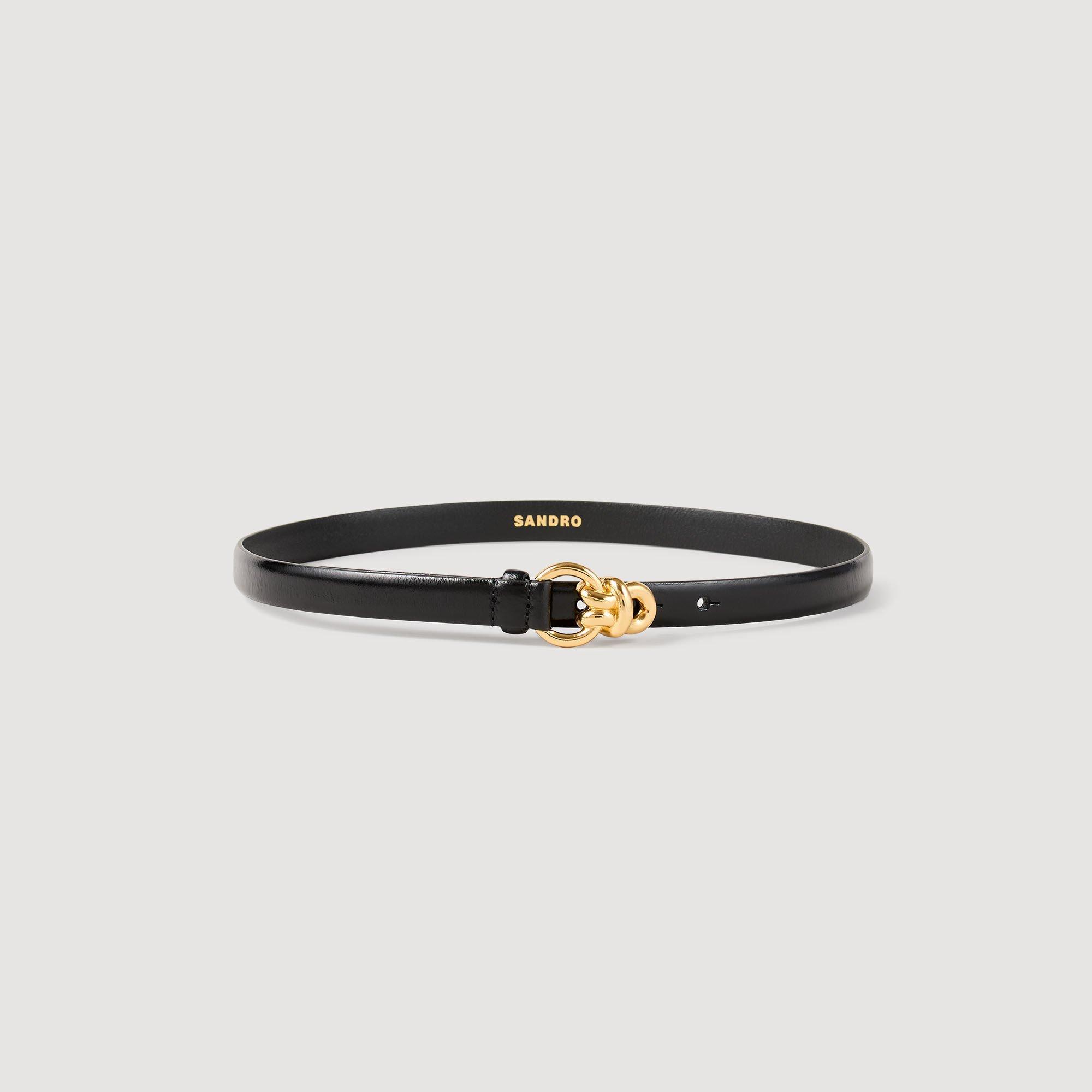 Slim leather belt by SANDRO PARIS