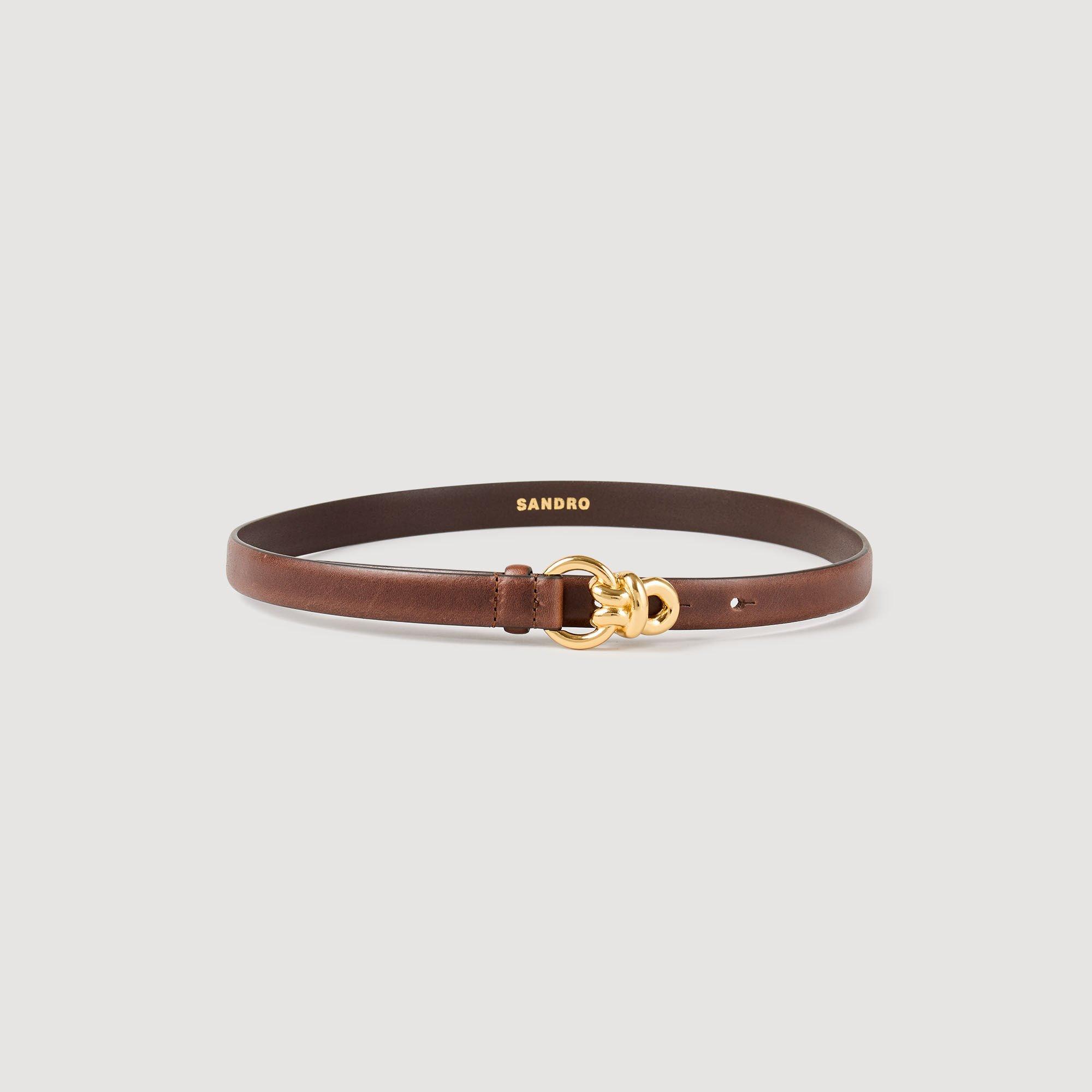 Slim leather belt by SANDRO PARIS