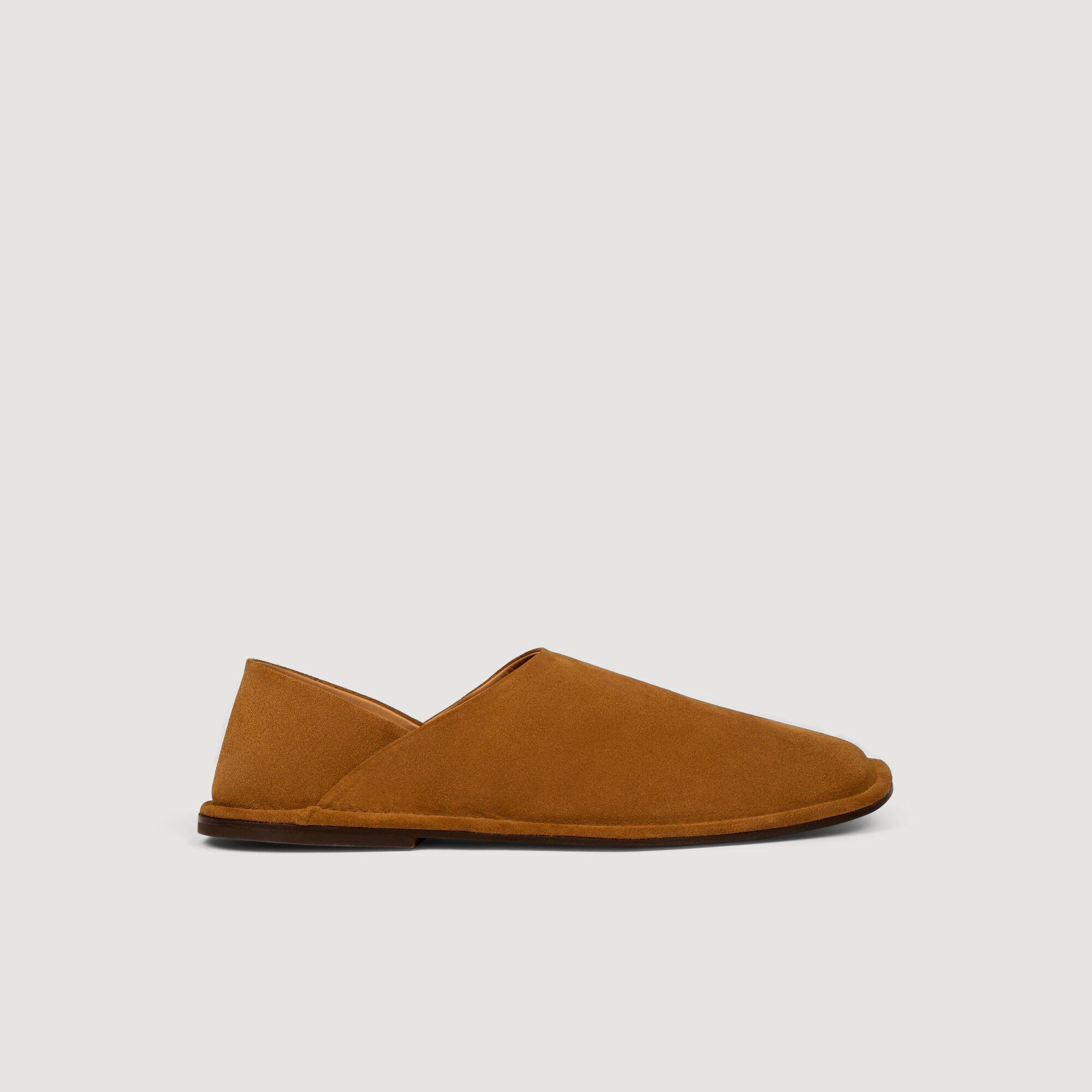 Split leather slippers by SANDRO PARIS