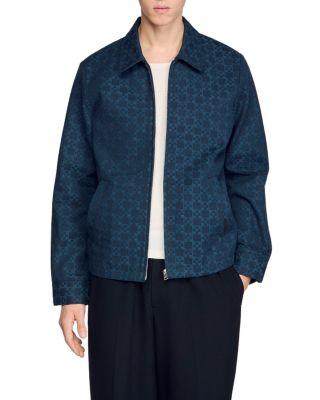 Square Cross Denim Jacket by SANDRO PARIS
