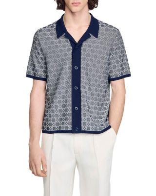 Square Cross Jacquard Shirt by SANDRO PARIS